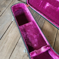 Gibson ES - 335 ES - 330 ES - 345 Hard Case 1960s Black with Purple Lining - Mahar's Vintage Guitars