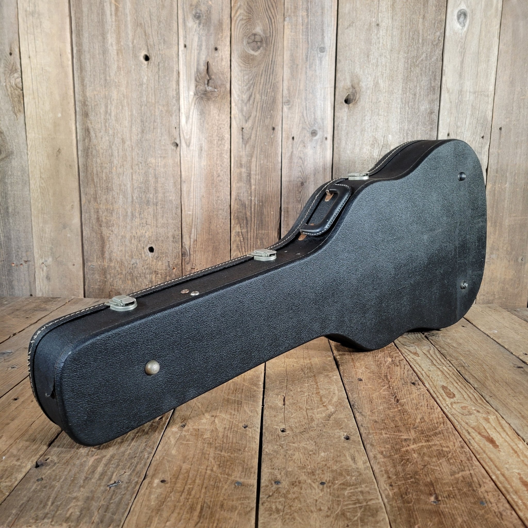 Gibson ES - 335 ES - 330 ES - 345 Hard Case 1960s Black with Purple Lining - Mahar's Vintage Guitars