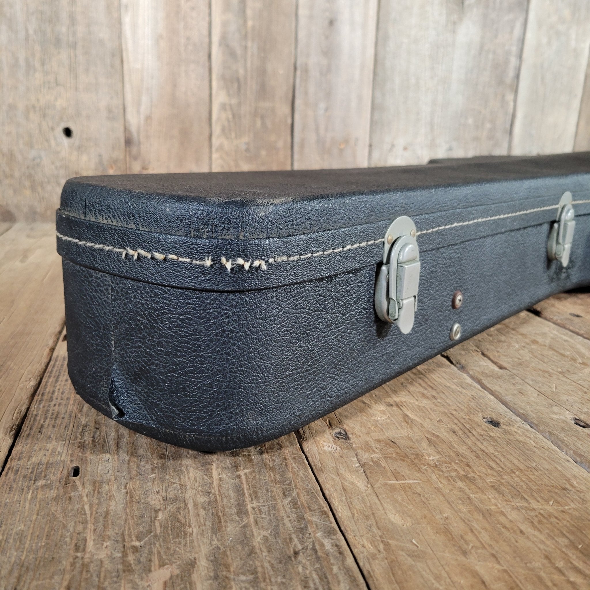 Gibson ES - 335 ES - 330 ES - 345 Hard Case 1960s Black with Purple Lining - Mahar's Vintage Guitars