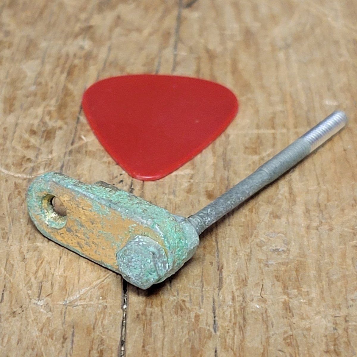 Gibson Gold pickguard bracket mount ES Les Paul - 1960s - Mahar's Vintage Guitars