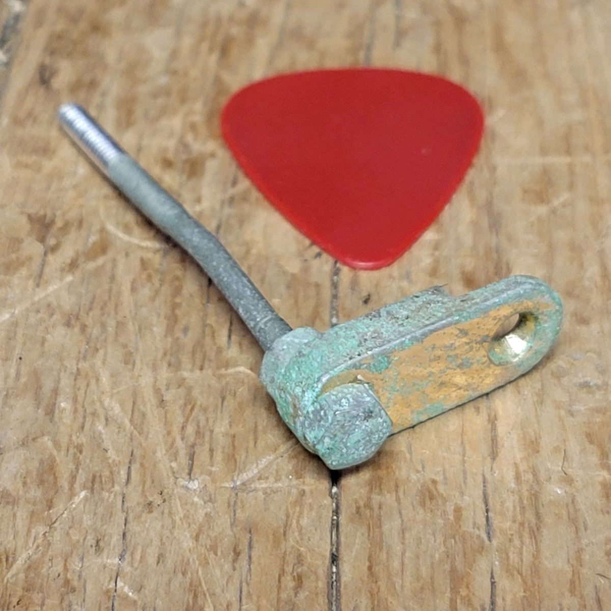 Gibson Gold pickguard bracket mount ES Les Paul - 1960s - Mahar's Vintage Guitars