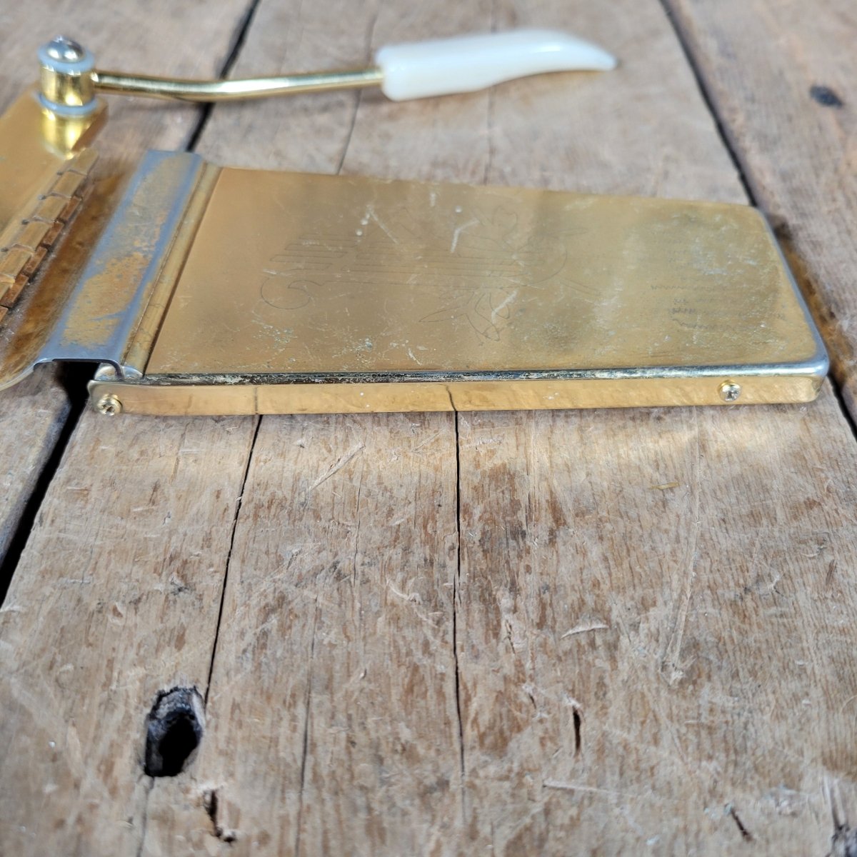 Gibson Maestro Long Gold Vibrola, complete no screws 1960s SG Firebird ES - Mahar's Vintage Guitars