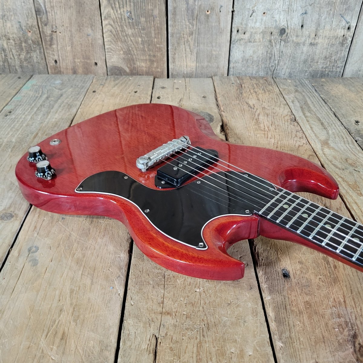 Gibson SG Junior 1965 – Wide 1 11/16" Nut, Vintage Rectangle Case, Late ’60s 5.5 Pounds! - Mahar's Vintage Guitars