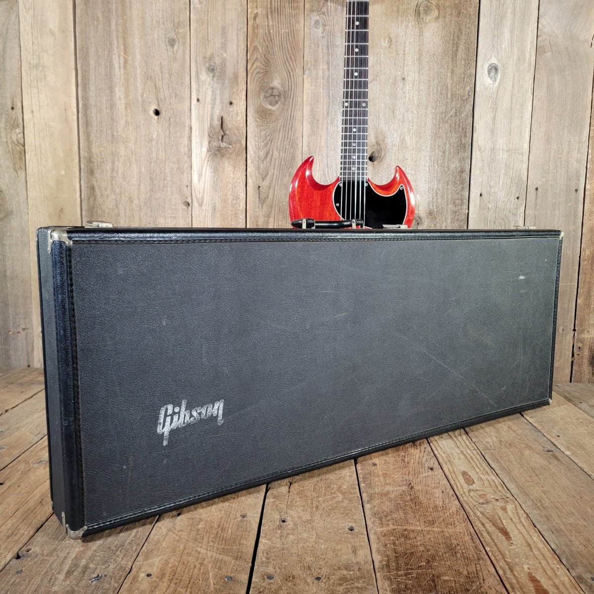 Gibson SG Junior 1965 – Wide 1 11/16" Nut, Vintage Rectangle Case, Late ’60s 5.5 Pounds! - Mahar's Vintage Guitars