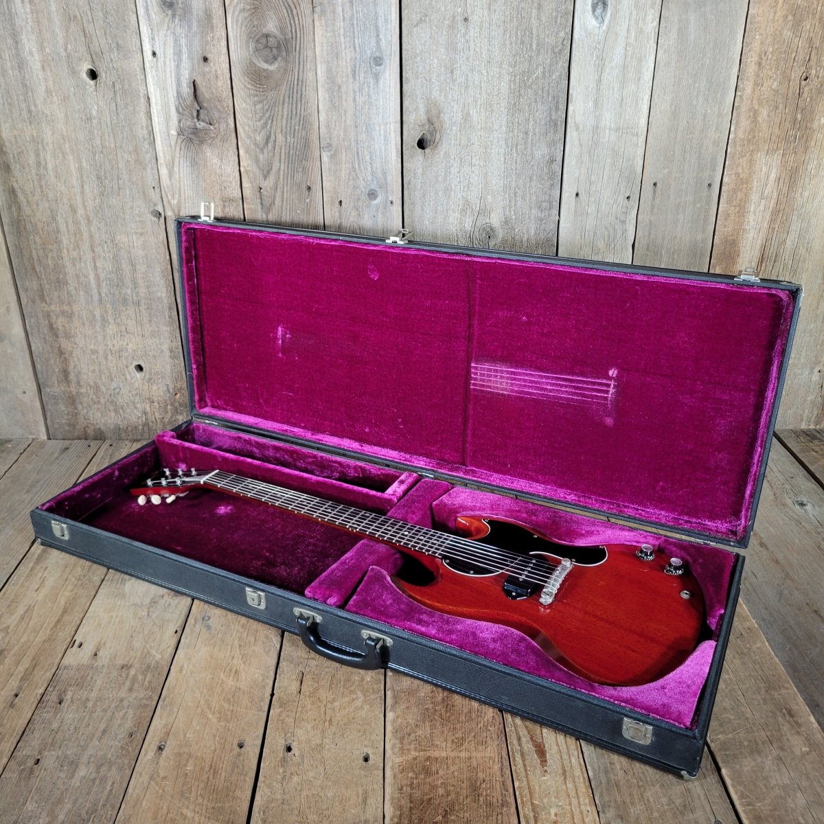 Gibson SG Junior 1965 – Wide 1 11/16" Nut, Vintage Rectangle Case, Late ’60s 5.5 Pounds! - Mahar's Vintage Guitars