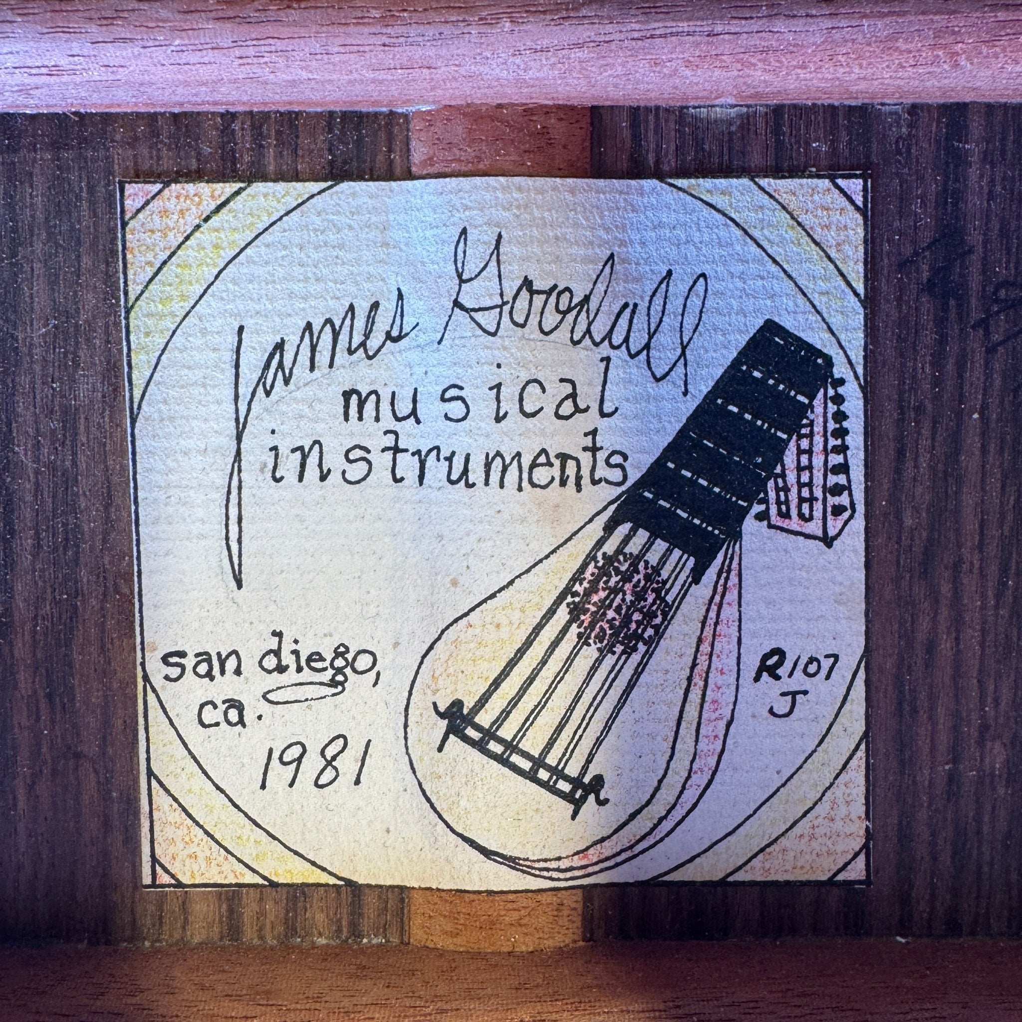 Goodall R107J Jumbo Acoustic 1981 San Diego Natural - Mahar's Vintage Guitars