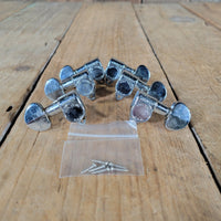 Grover Futura Patent Pending 3+3 Nickel w/ bushings and screws 1950s Flat Back - Mahar's Vintage Guitars