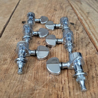 Grover Rotomatic "Milk Bottle" Chrome 3 per side tuners tuning machines 1968 1970s Martin - Mahar's Vintage Guitars