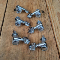 Grover Rotomatic "Milk Bottle" Chrome 3 per side tuners tuning machines 1968 1970s Martin - Mahar's Vintage Guitars