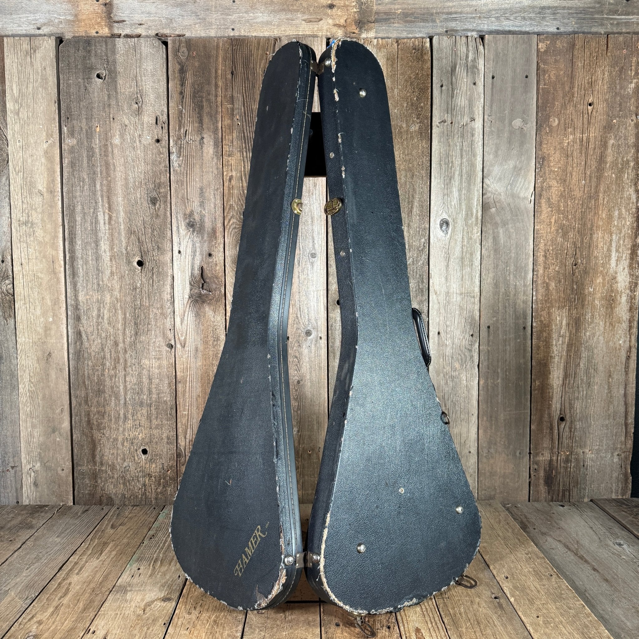 Hamer Flying V case Vector 1980s - Mahar's Vintage Guitars