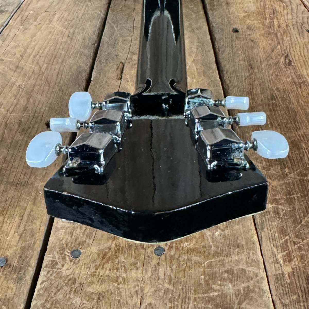 Harmony H1204 Sovereign Jet Set 1971 Black - Mahar's Vintage Guitars