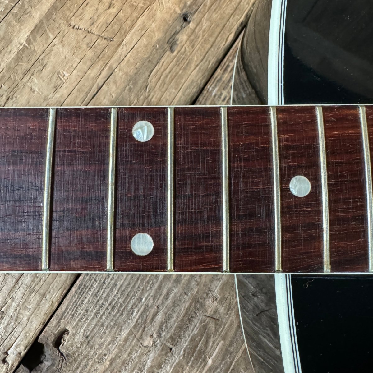 Harmony H1204 Sovereign Jet Set 1971 Black - Mahar's Vintage Guitars