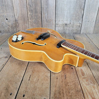 Höfner 1956 President Blonde Round Panel Archtop Guitar – Vintage German Craftsmanship - Mahar's Vintage Guitars