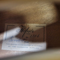 Höfner 1956 President Blonde Round Panel Archtop Guitar – Vintage German Craftsmanship - Mahar's Vintage Guitars