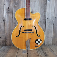 Höfner 1956 President Blonde Round Panel Archtop Guitar – Vintage German Craftsmanship - Mahar's Vintage Guitars