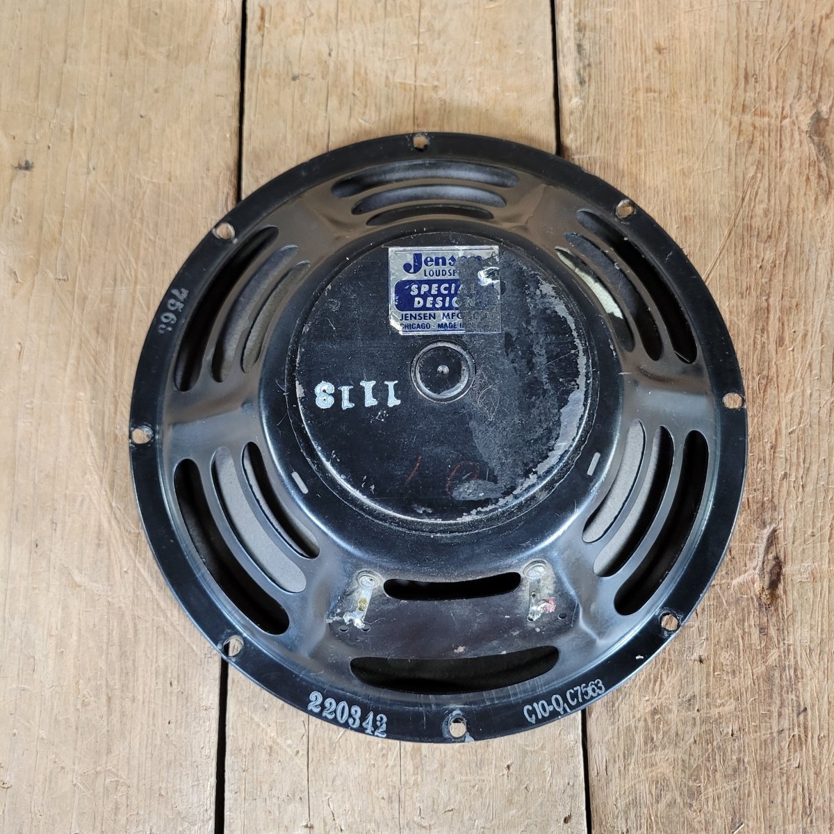 Jensen C10Q 1963 Original Cone 10" 8 ohm speaker. - Mahar's Vintage Guitars