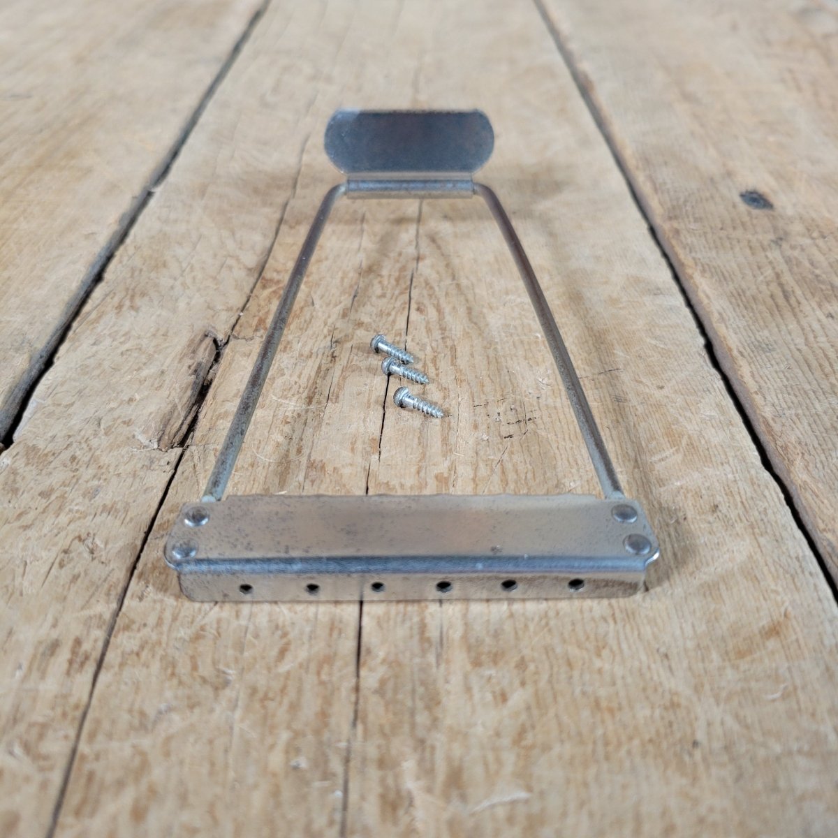 Kay K6836 Archtop Guitar Tailpiece With Screws Harmony 1950s 1960s - Mahar's Vintage Guitars