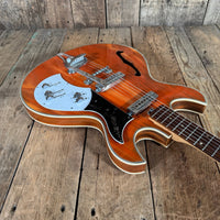 Kay KH - 90T "Wildwood" 1969? Orange - Mahar's Vintage Guitars