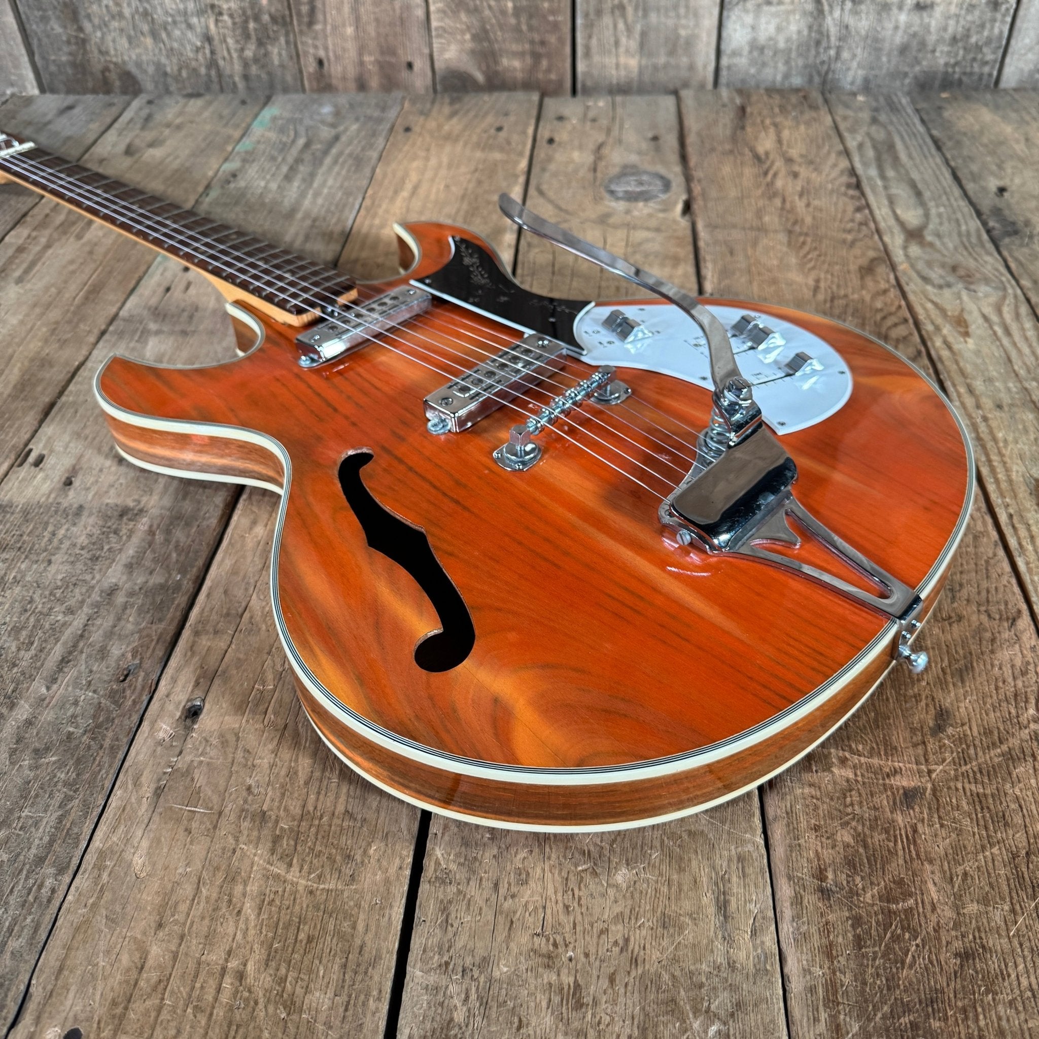 Kay KH - 90T "Wildwood" 1969? Orange - Mahar's Vintage Guitars