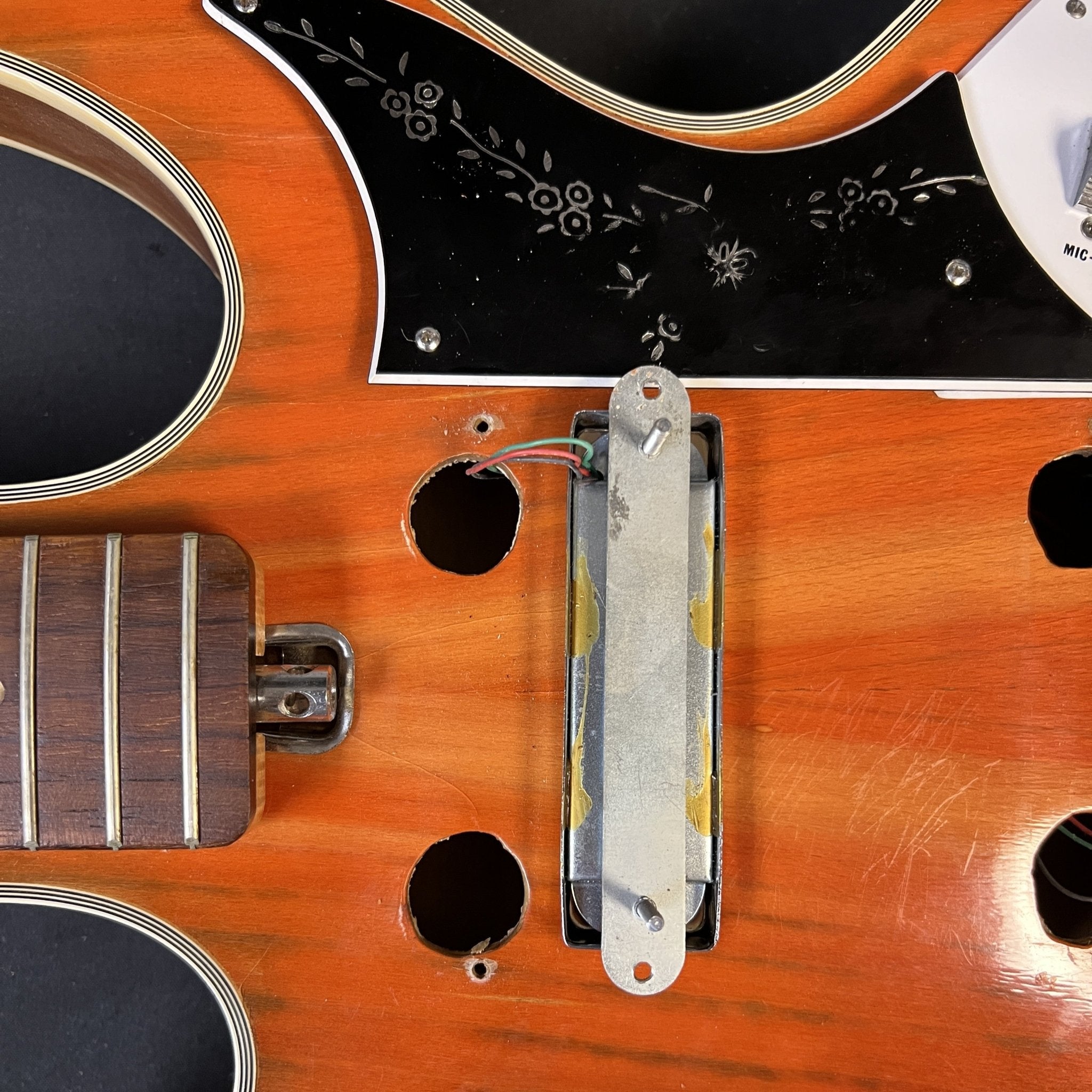 Kay KH - 90T "Wildwood" 1969? Orange - Mahar's Vintage Guitars