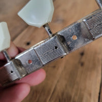 Kluson Deluxe 3+3 tuning machines National Batwing Single Line 1950s 1960s - Mahar's Vintage Guitars