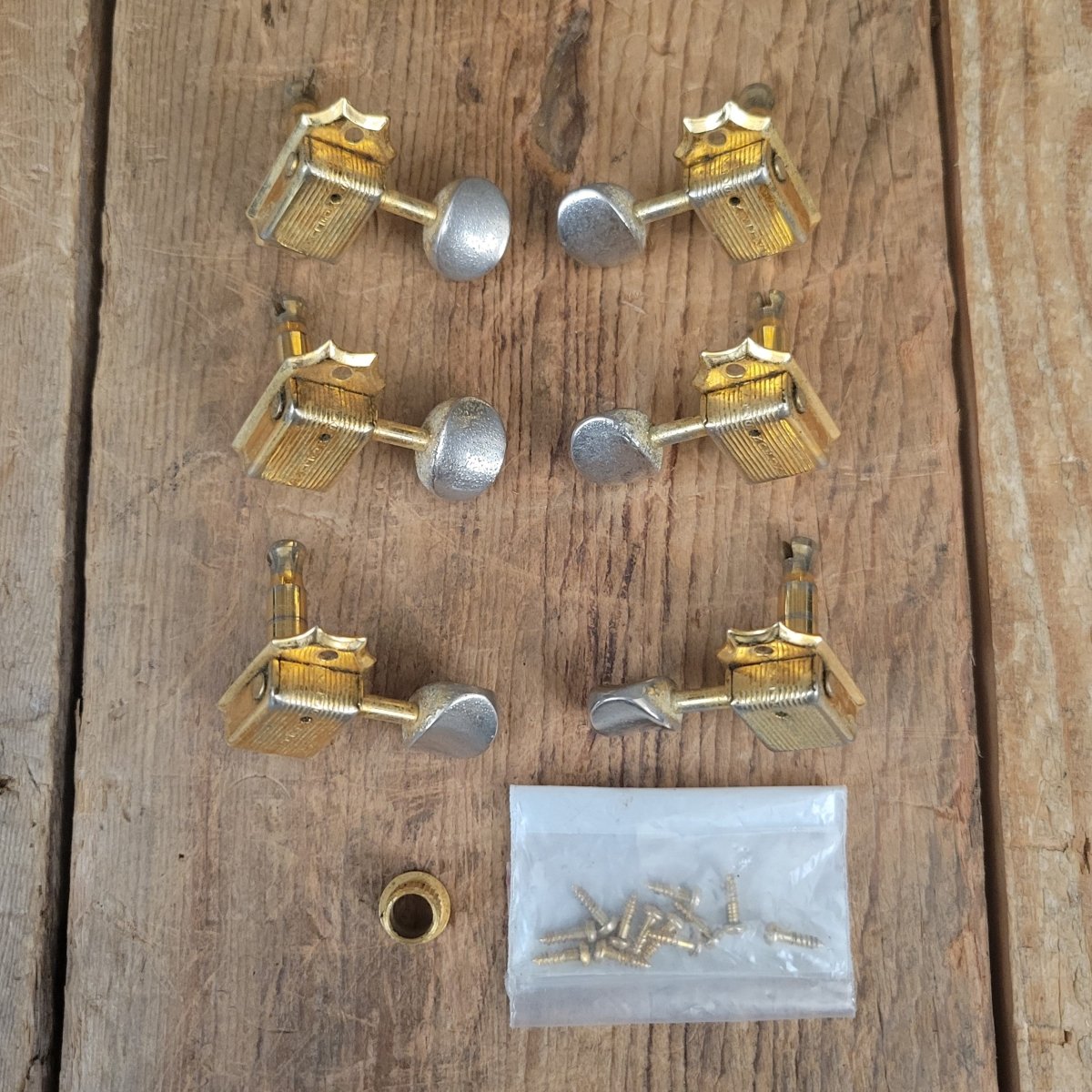 Kluson Deluxe Single Line Tuners Gold 1958 - 1964 Gibson Gretsch Martin - Mahar's Vintage Guitars