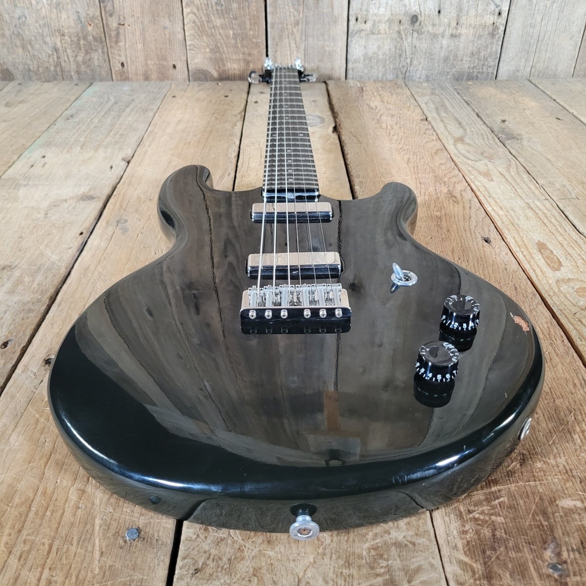 Kramer 350G 1979 – Black Finish, Aluminum Neck, Vintage USA Electric Guitar - Mahar's Vintage Guitars