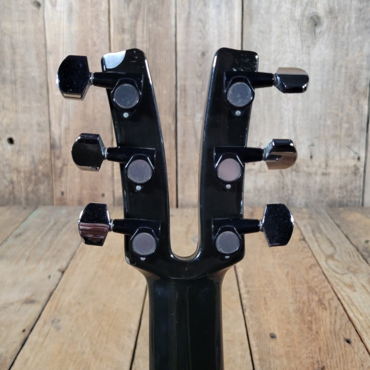 Kramer 350G 1979 – Black Finish, Aluminum Neck, Vintage USA Electric Guitar - Mahar's Vintage Guitars