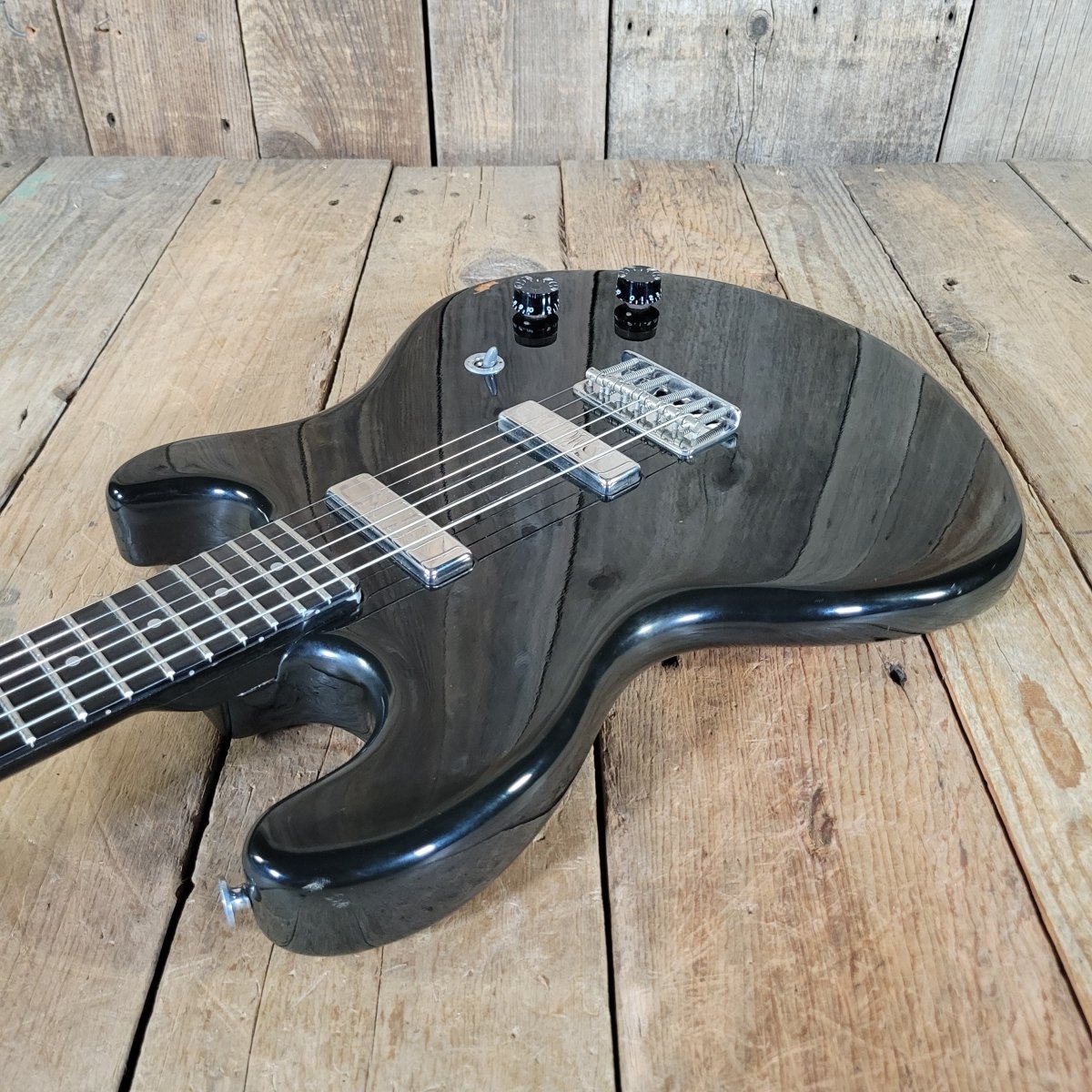 Kramer 350G 1979 – Black Finish, Aluminum Neck, Vintage USA Electric Guitar - Mahar's Vintage Guitars