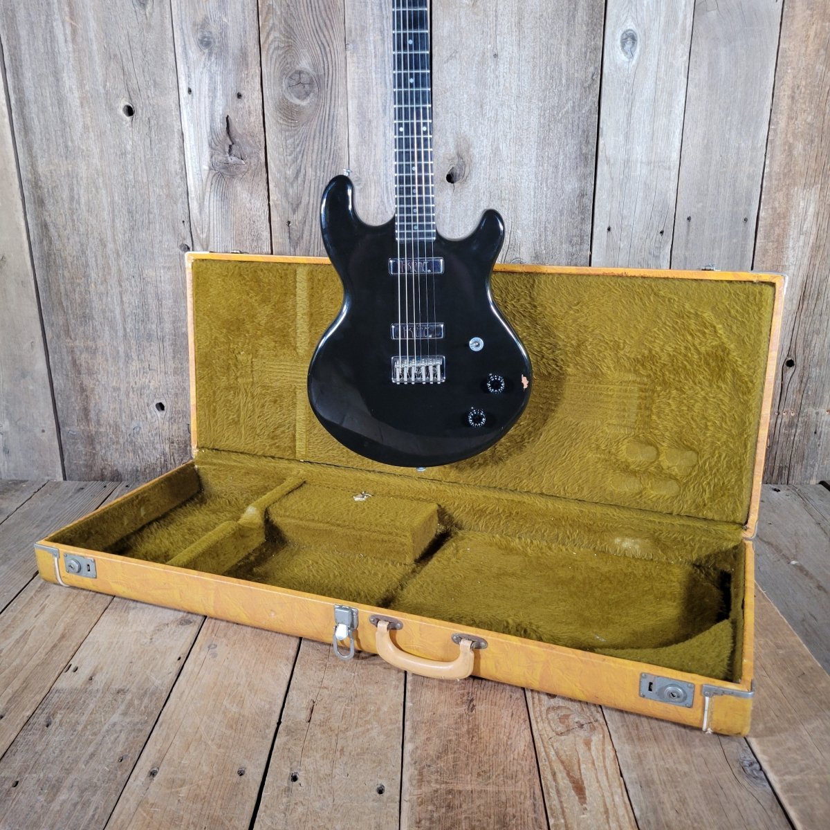 Kramer 350G 1979 – Black Finish, Aluminum Neck, Vintage USA Electric Guitar - Mahar's Vintage Guitars