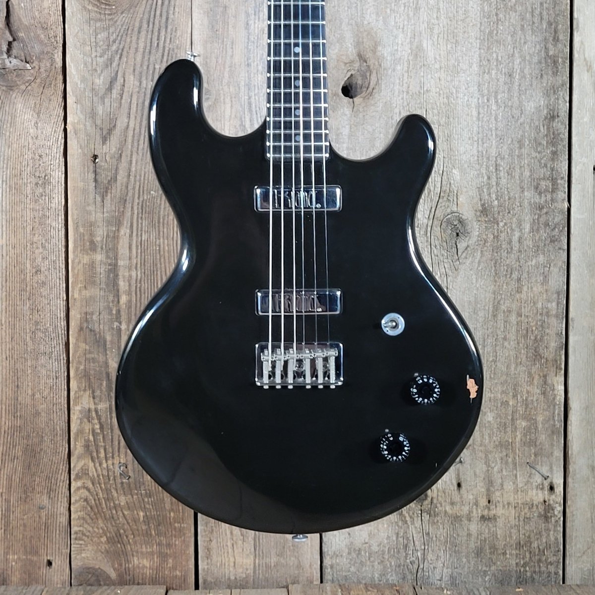 Kramer 350G 1979 – Black Finish, Aluminum Neck, Vintage USA Electric Guitar - Mahar's Vintage Guitars