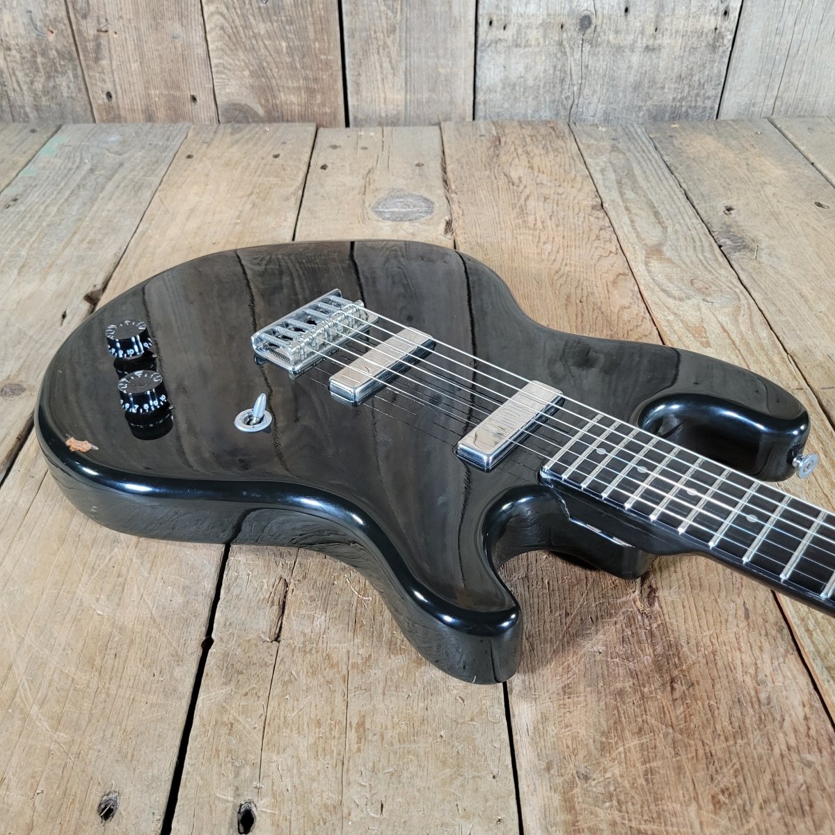 Kramer 350G 1979 – Black Finish, Aluminum Neck, Vintage USA Electric Guitar - Mahar's Vintage Guitars