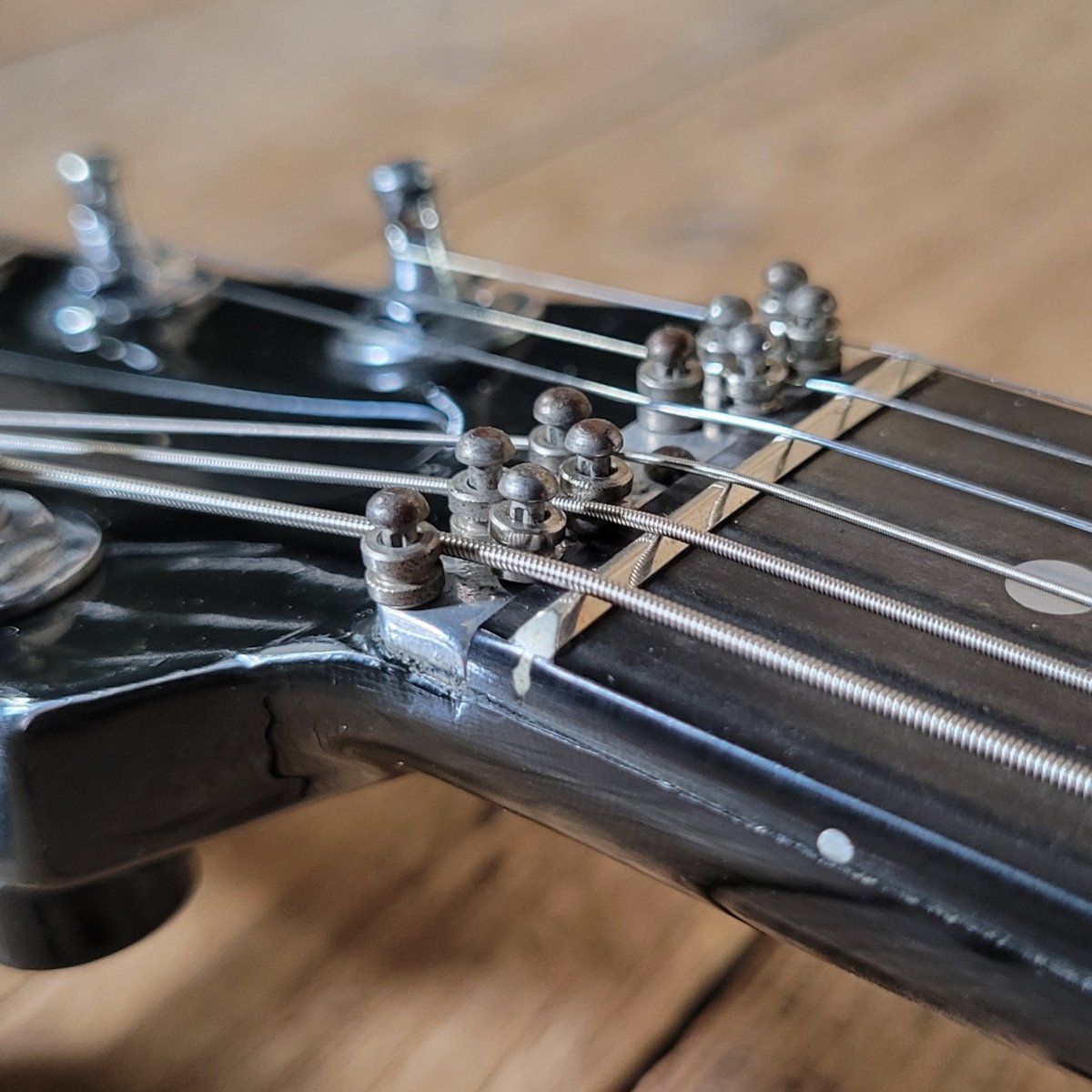 Kramer 350G 1979 – Black Finish, Aluminum Neck, Vintage USA Electric Guitar - Mahar's Vintage Guitars