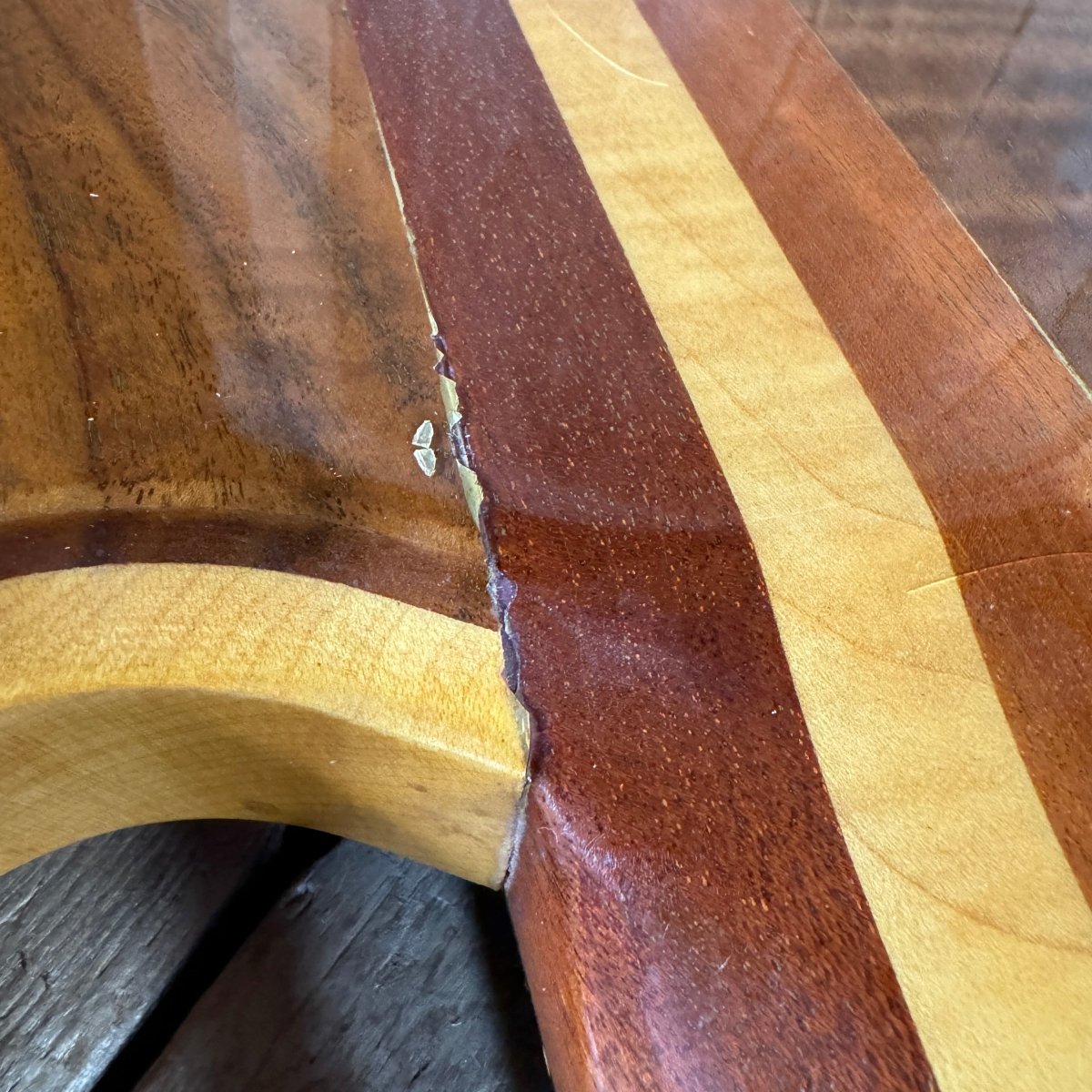 Lane Moller Custom Double Neck 6 and 12 string Felony provenance 1980 Natural - Mahar's Vintage Guitars