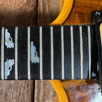 Lane Moller Custom Double Neck 6 and 12 string Felony provenance 1980 Natural - Mahar's Vintage Guitars
