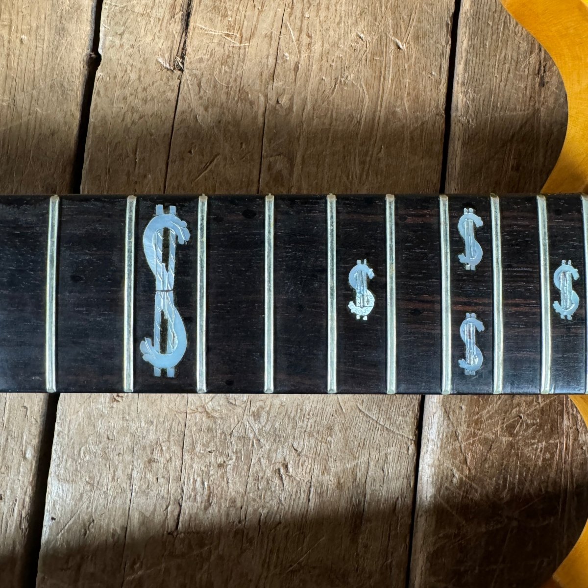 Lane Moller Custom Double Neck 6 and 12 string Felony provenance 1980 Natural - Mahar's Vintage Guitars