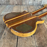 Lane Moller Custom Double Neck 6 and 12 string Felony provenance 1980 Natural - Mahar's Vintage Guitars