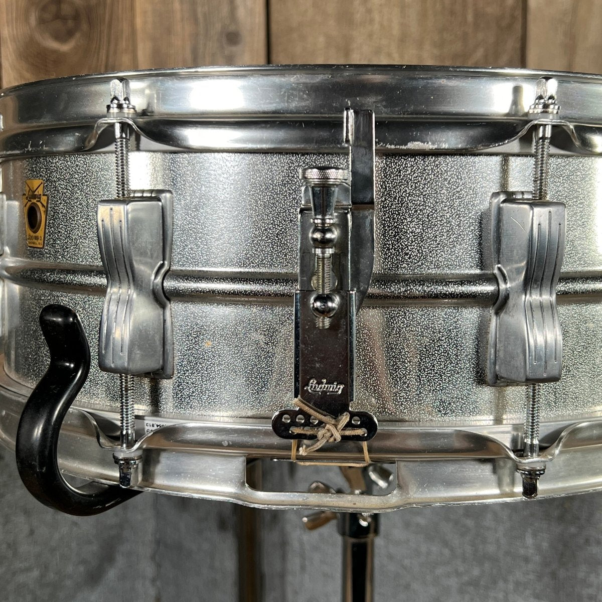 Ludwig Acrolite All Aluminum 1963 No Serial Keystone Badge Near Mint - Mahar's Vintage Guitars