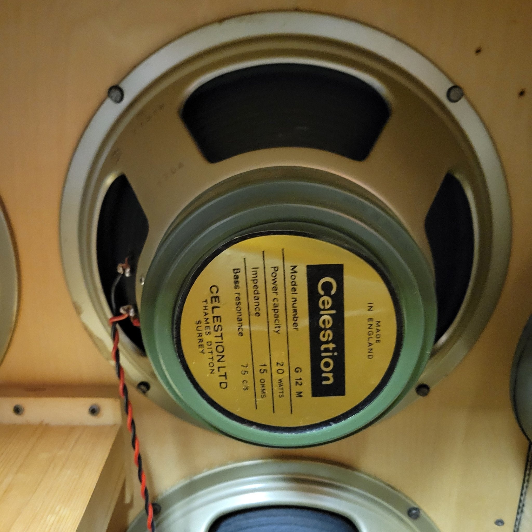 Marshall 1960b 4x12 Cabinet 1968 With Original Vintage Celestion G12M Greenback T1511 Speakers - Mahar's Vintage Guitars