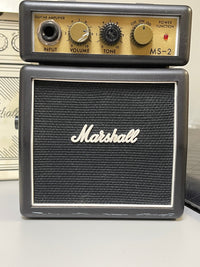 Marshall MS - 2 Micro Amp – 1 - Watt Portable Mini Guitar Amplifier with Classic Marshall Tone - Mahar's Vintage Guitars