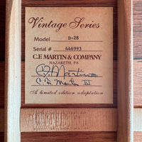 Martin D - 28 Vintage Series Brazilian CEO signed 150th Anniversary HD - 28 1984 Natural - Mahar's Vintage Guitars