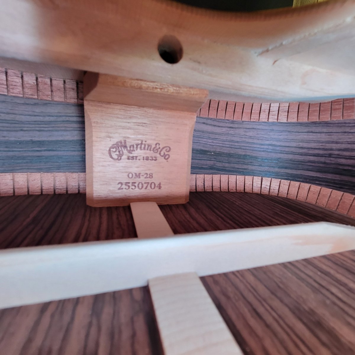 Martin OM - 28E Acoustic - Electric Guitar 2021 – Rosewood & Spruce, LR Baggs Pickup, New Case Included - Mahar's Vintage Guitars