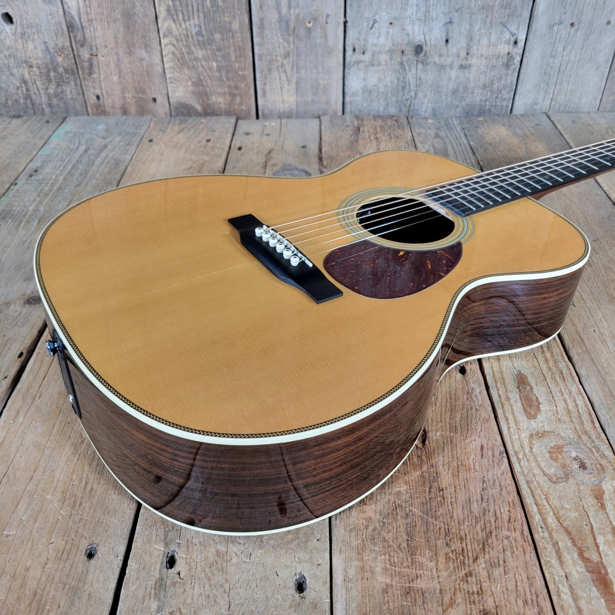 Martin OM - 28E Acoustic - Electric Guitar 2021 – Rosewood & Spruce, LR Baggs Pickup, New Case Included - Mahar's Vintage Guitars