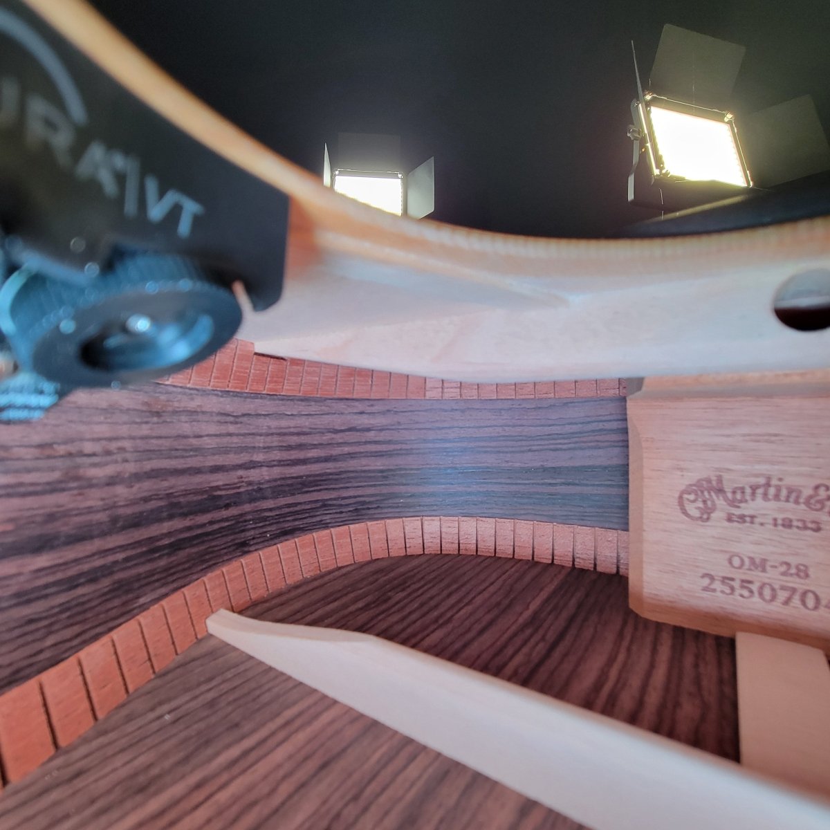 Martin OM - 28E Acoustic - Electric Guitar 2021 – Rosewood & Spruce, LR Baggs Pickup, New Case Included - Mahar's Vintage Guitars