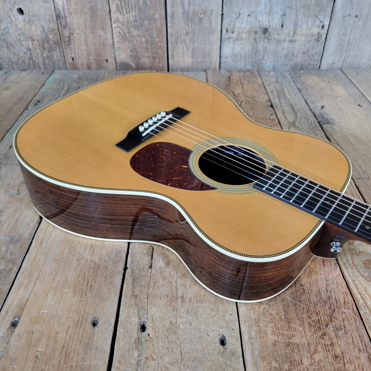Martin OM - 28E Acoustic - Electric Guitar 2021 – Rosewood & Spruce, LR Baggs Pickup, New Case Included - Mahar's Vintage Guitars