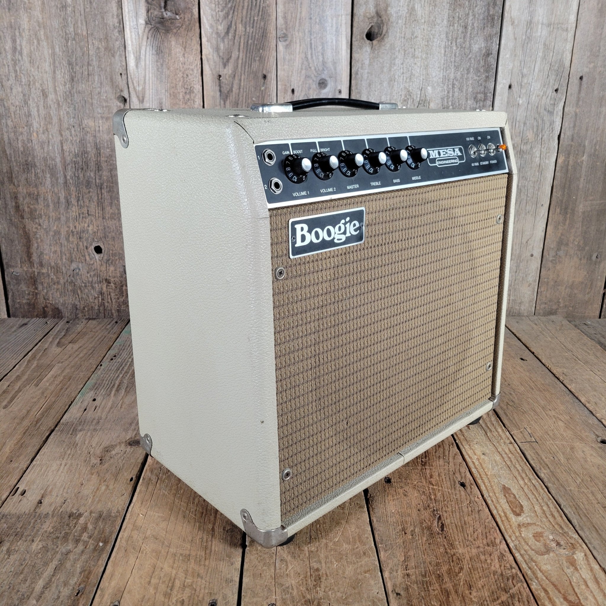 Mesa Boogie Mark I White Tolex 2 - Channel 100 - Watt 1x12 1978 - Mahar's Vintage Guitars