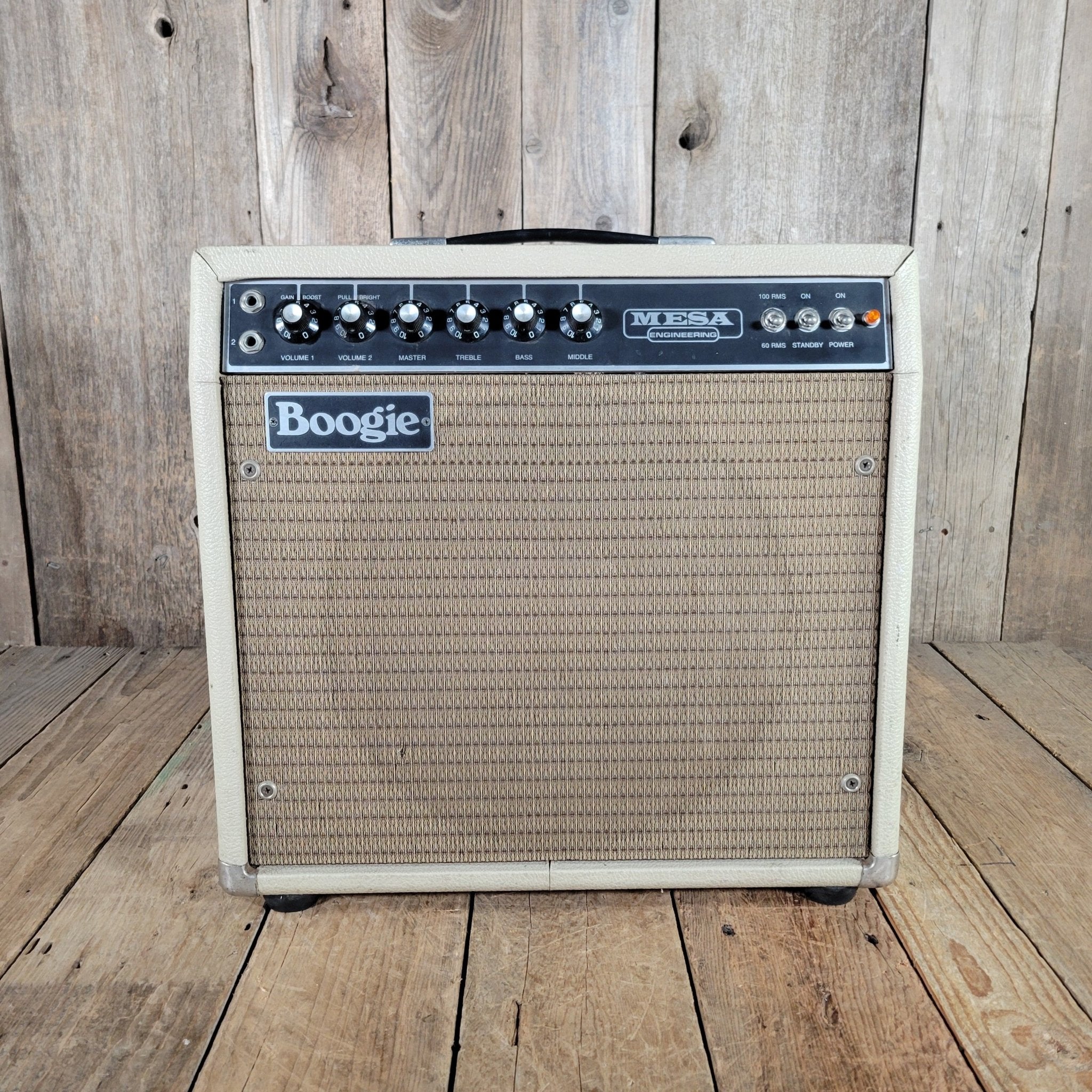 Mesa Boogie Mark I White Tolex 2 - Channel 100 - Watt 1x12 1978 - Mahar's Vintage Guitars