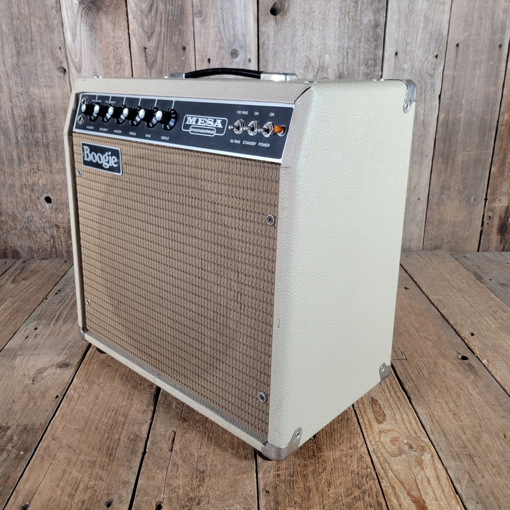 Mesa Boogie Mark I White Tolex 2 - Channel 100 - Watt 1x12 1978 - Mahar's Vintage Guitars