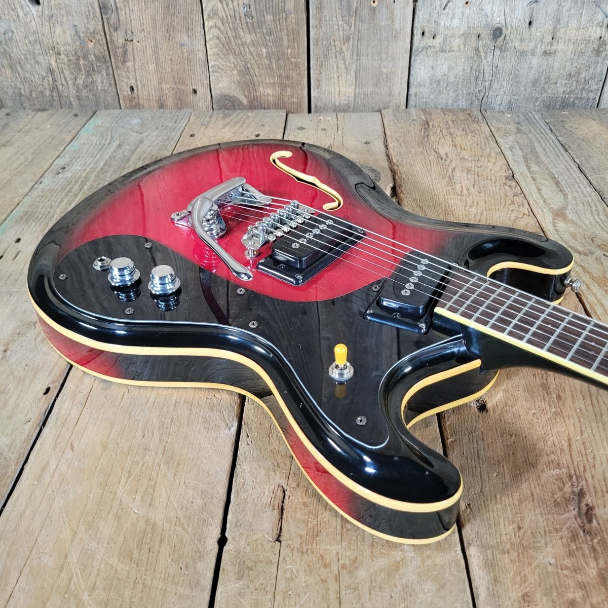 Mosrite of California Combo 1967 – Vintage Semi - Hollow Electric Guitar, SP Serial Number Prototype - Mahar's Vintage Guitars