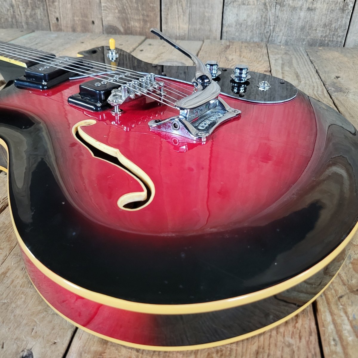 Mosrite of California Combo 1967 – Vintage Semi - Hollow Electric Guitar, SP Serial Number Prototype - Mahar's Vintage Guitars